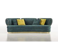 Goldconfort: Boboli: диван 3 местный (золото, ткань)