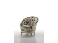 Goldconfort: Eden: кресло (серебро, ткань)