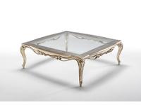 Goldconfort: Rose: стол журнальный (серебро, ткань)