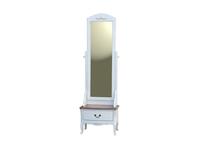 CUF Limited: Siena: зеркало напольное  (M02+M01, бежевый топ, белый корпус)