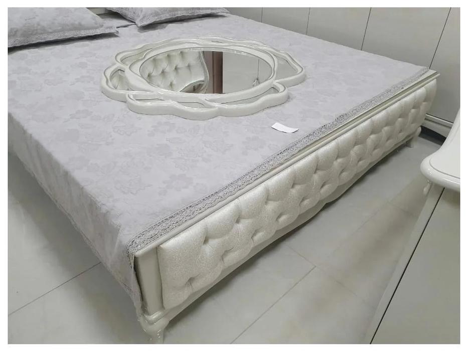 FurnitureCo: Penelopa: кровать двуспальная 180х200 (жемчуг)
