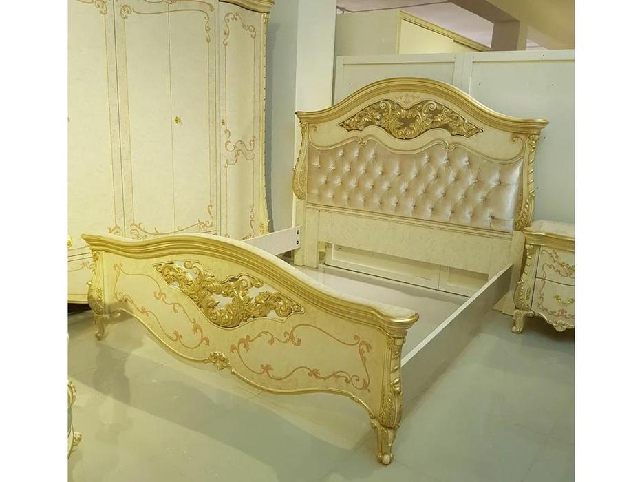 FurnitureCo: Вивальди: кровать двуспальная 180х200 (слоновая кость)