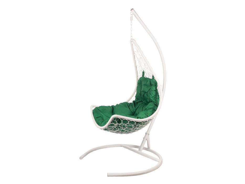 Bradexhome: Релакс: кресло подвесное  с опорой (белый)