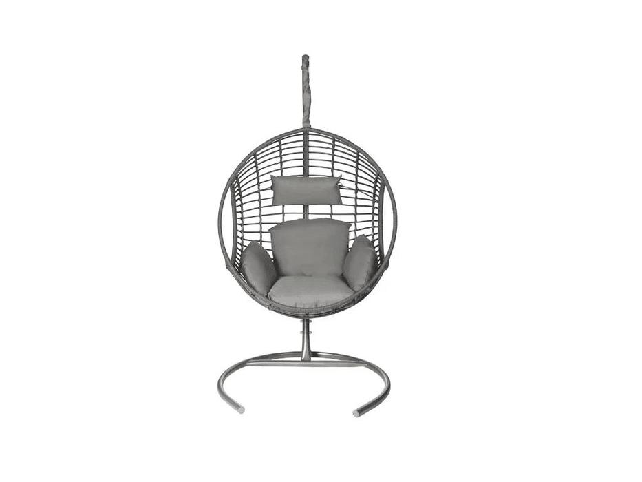 Bradexhome: Релакс: кресло подвесное  с опорой (серый)