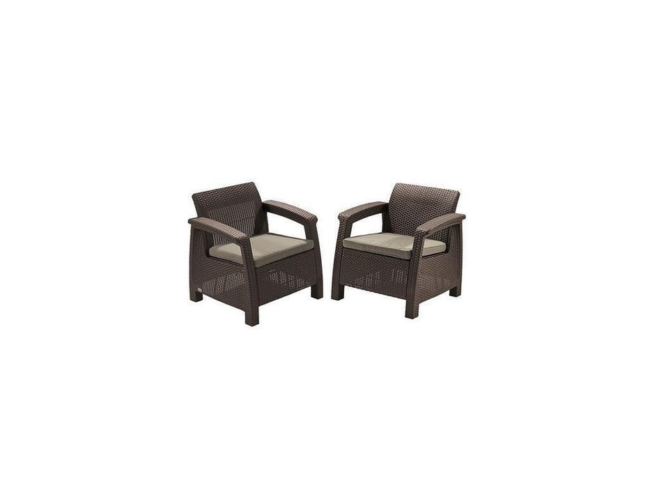 Keter: Corfu duo set: кресло  (коричневый)