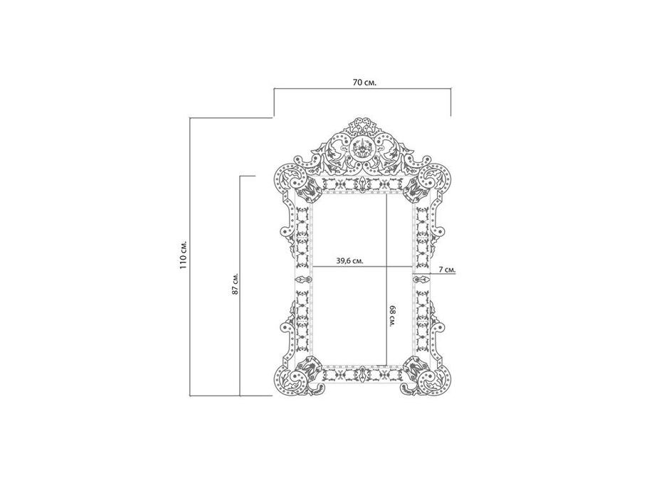Hermitage: Марджери: зеркало навесное венецианское (зеркальный)