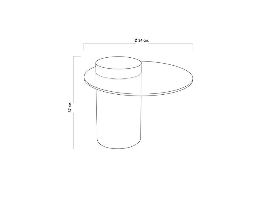 Hermitage: Мартиника: столик приставной (стекло, черный)