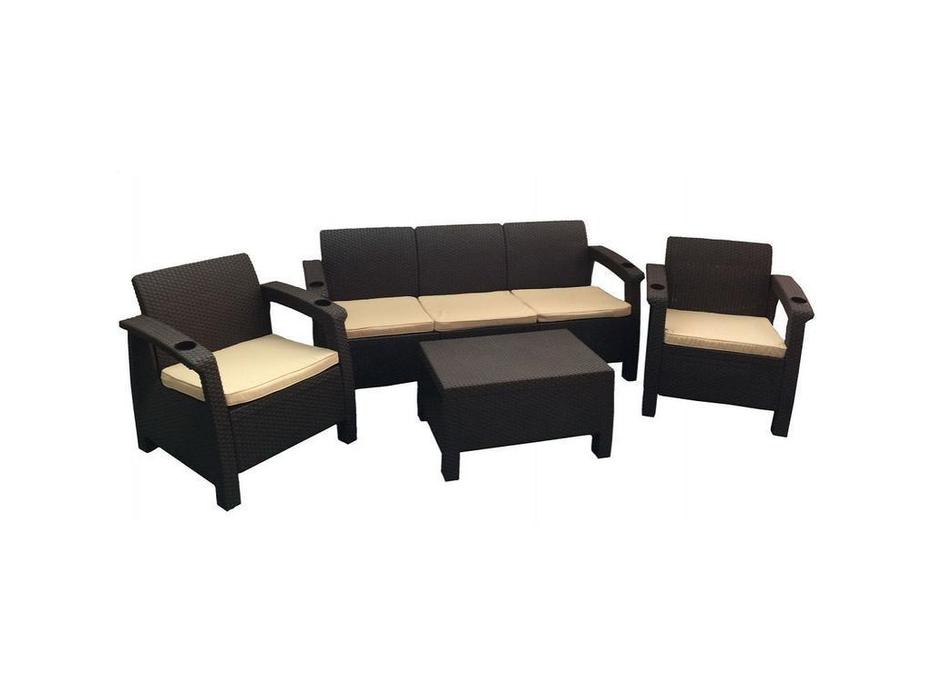Tweet: Terrase Set Max: комплект мягкой мебели (венге)