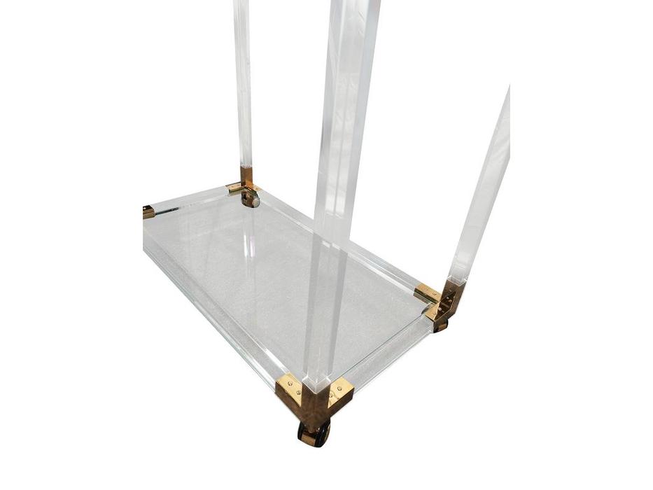Linhai Lanzhu: Беверли: стол сервировочный  (прозрачный, золото)