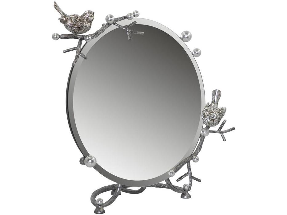 Bogacho: Терра: зеркало настольное  (серебро)