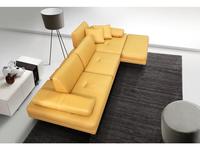 SofTime: Милан-1: диван модульный с оттоманкой (желтый)