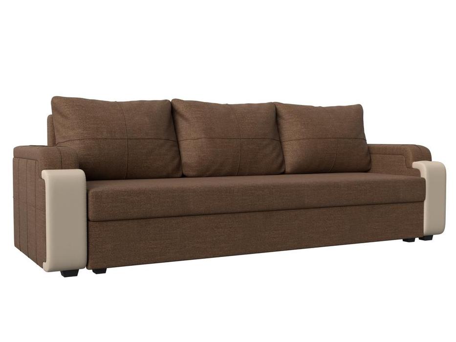 Лига Диванов: Николь лайт: диван 3-х местный  (коричневый)