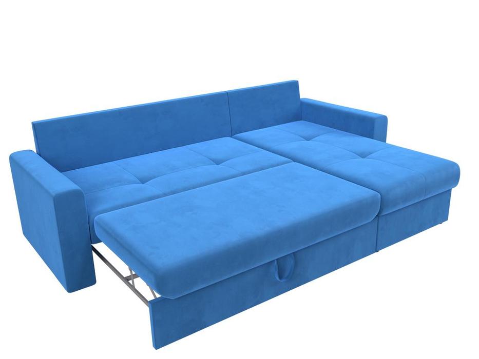 Лига Диванов: Верона: диван угловой (голубой)