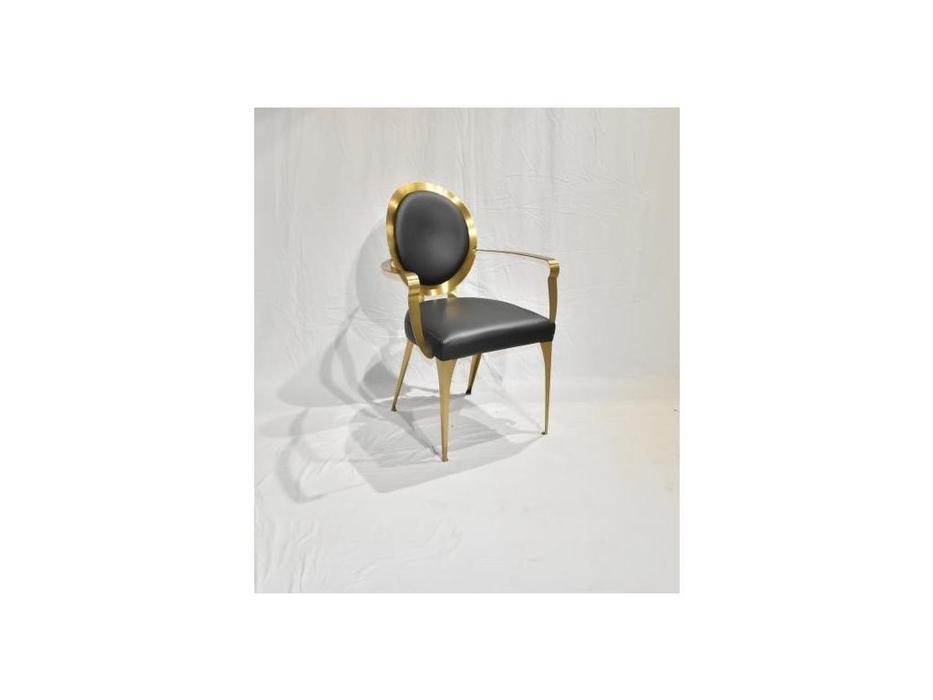STG: Dior: стул с подлокотниками  (черный)