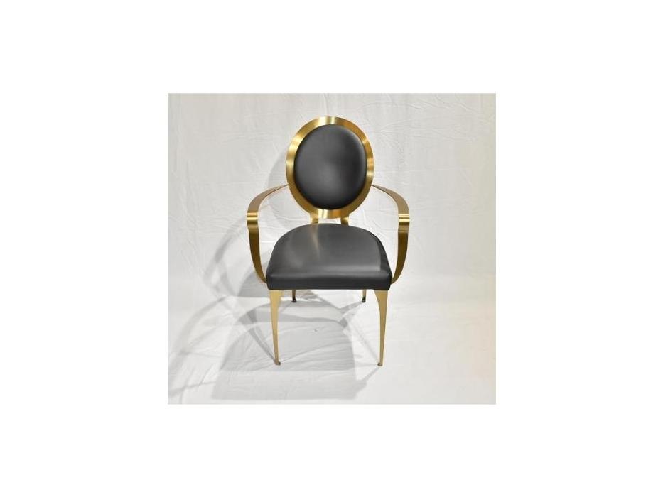 STG: Dior: стул с подлокотниками  (черный)