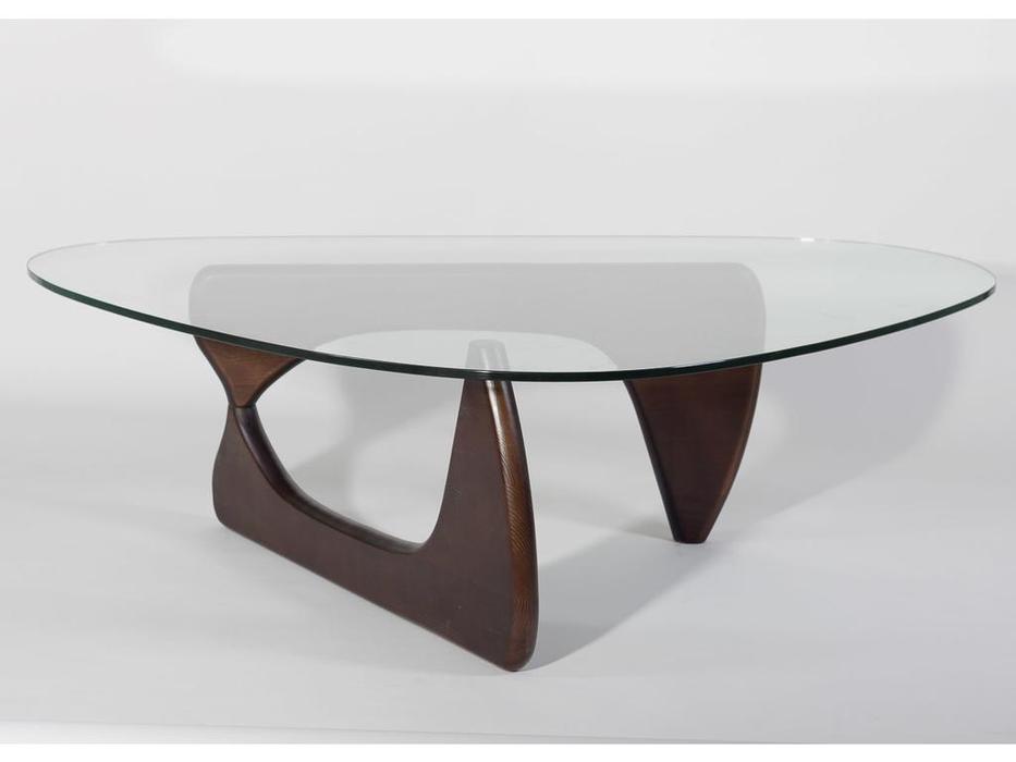 STG: Isamu Noguchi Coffee Table: стол журнальный  (стекло, коричневый)