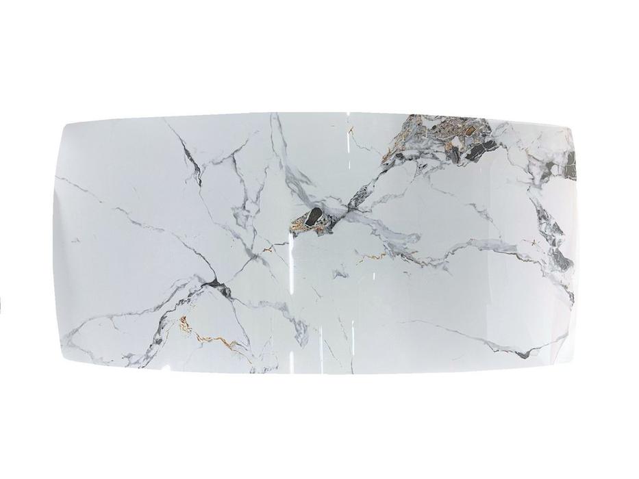 STG: Scorpio Marble B5809: стол обеденный 220 нераскладной (белый, черный)