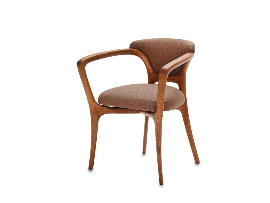 Leda Artisans: Andre: стул с подлокотниками (дуб, ткань)