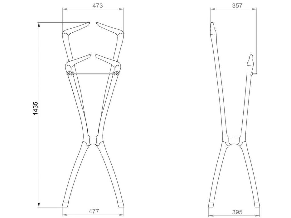 Leda Artisans: Kamerdiner: вешалка напольная (дуб)