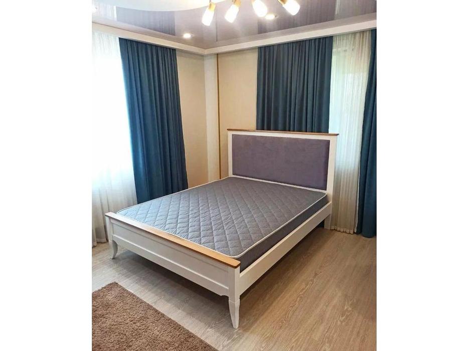 МастМур: Римини: кровать 160х200 с мягкой вставкой (ваниль)