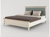МастМур: Римини: кровать 160х200 с мягкой вставкой (ваниль)