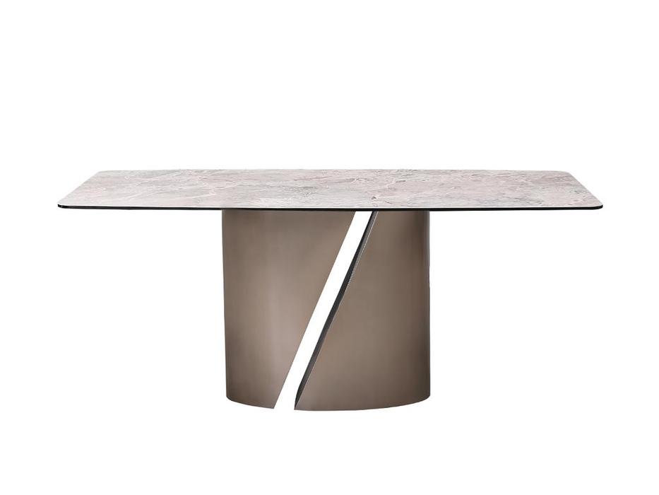 Garda Decor: стол обеденный  керамический нераскладной (серый)