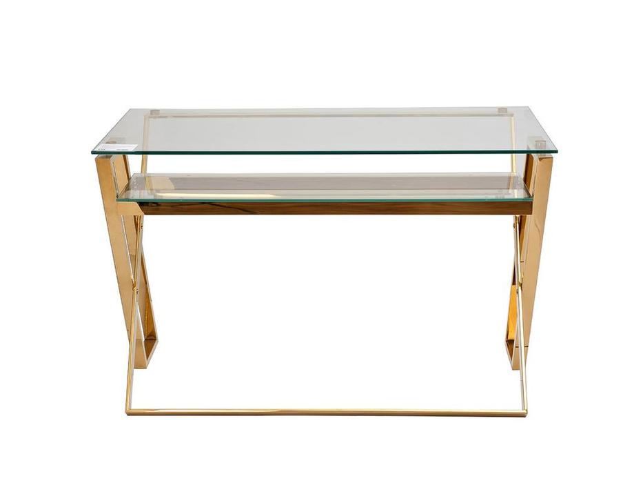 Garda Decor: стол письменный  прозрачное стекло