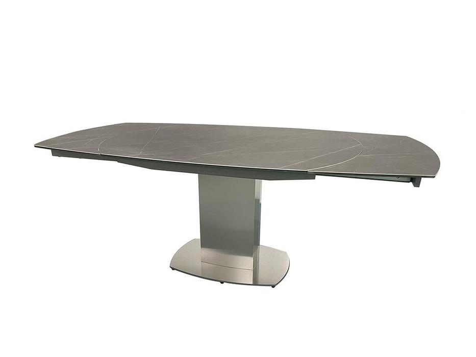 Garda Decor: стол обеденный  раскладной керамический (серый)