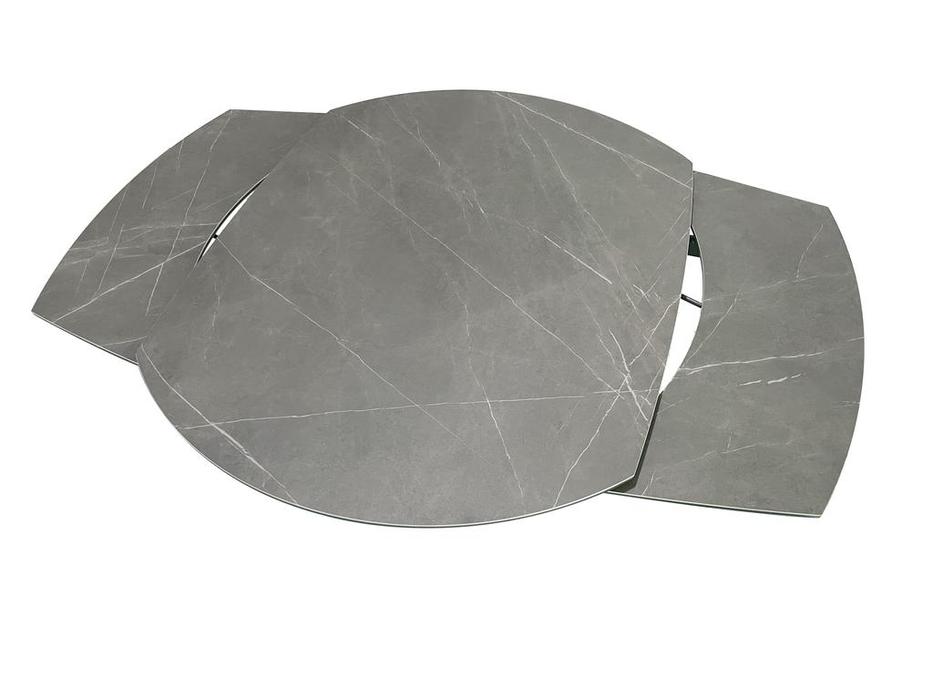 Garda Decor: стол обеденный  раскладной керамический (серый)