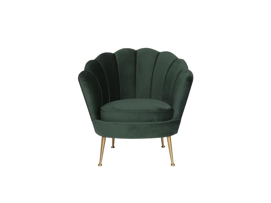 Garda Decor: GD: кресло велюровое  (зеленый) {ш79 в85 г89}