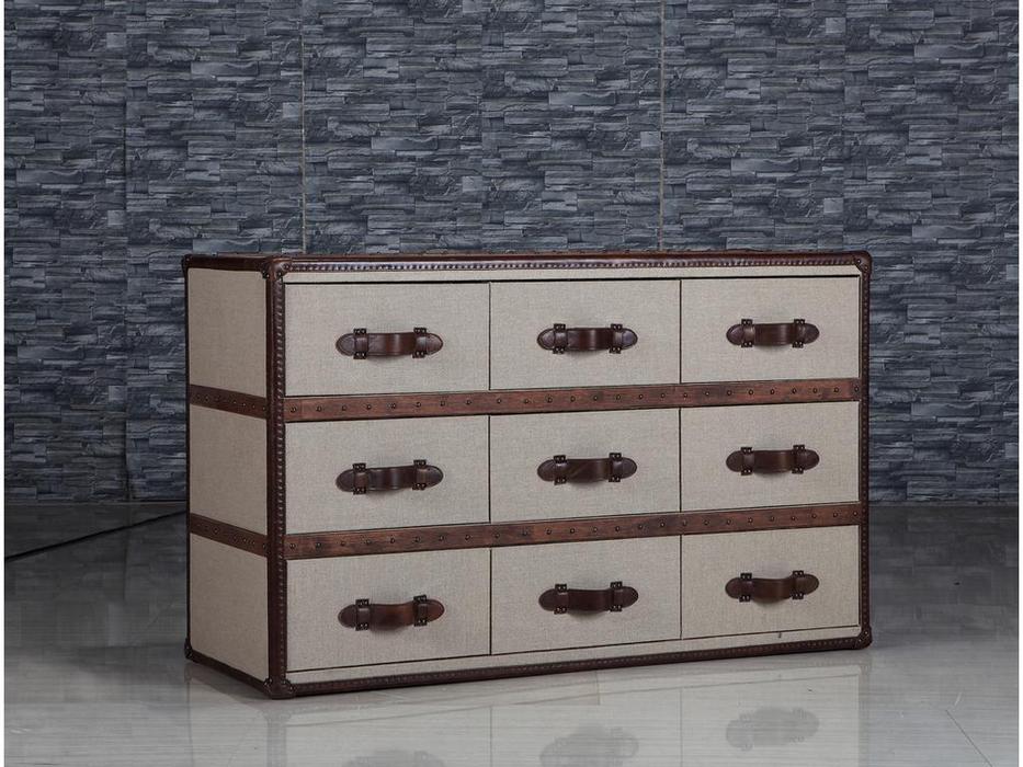 STG: Sirius Linen Chest: комод с ящиками (светло серый)