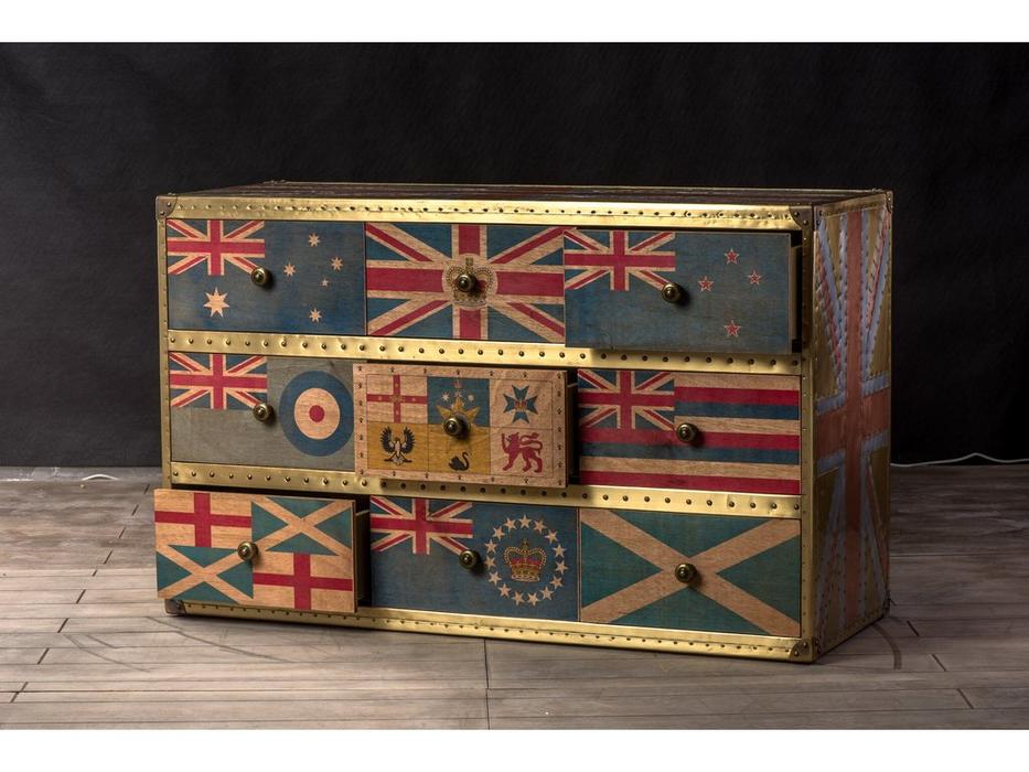 STG: Union Jack Sirius Jet: комод  с ящиками (мультиколор)