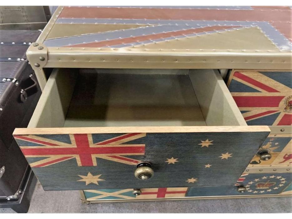 STG: Union Jack Sirius Jet: комод  с ящиками (мультиколор)