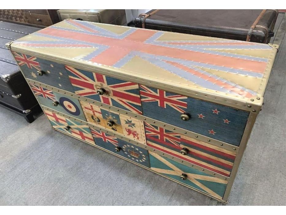 STG: Union Jack Sirius Jet: комод  с ящиками (мультиколор)