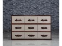 STG: Sirius Linen Chest: комод с ящиками (светло серый)