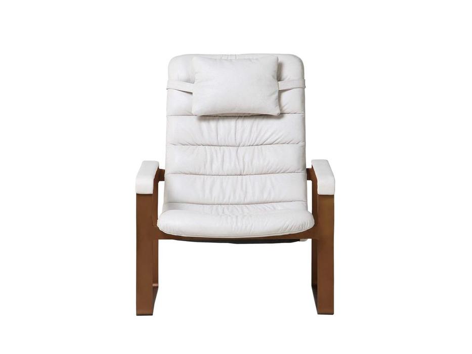 STG: RS609: кресло  с отоманкой (белый)