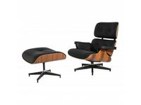 STG: Eames Lounge: кресло  с оттоманкой (черный)