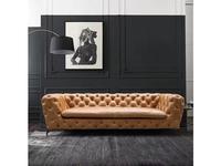 STG: Chesterfield Baroque Vintage Leather 3 Seater: диван 3-х местный (коричневый)