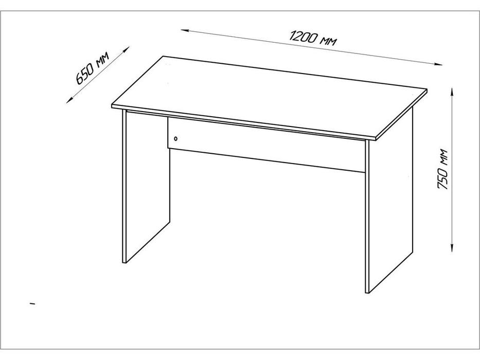 SweSt: Кастор: стол письменный  (дуб сонома)
