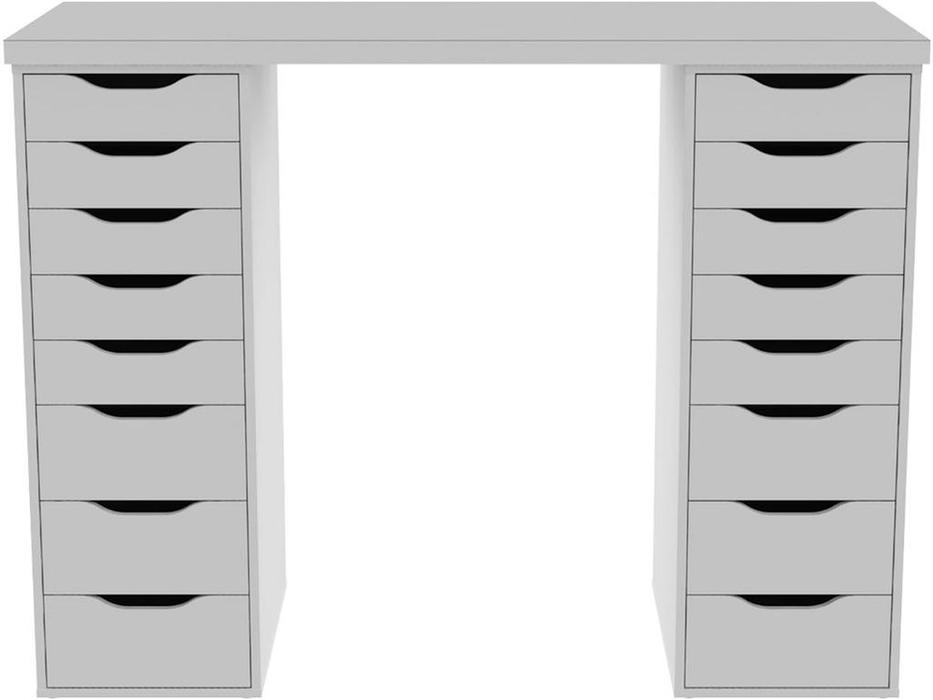 SweSt: Ингар: стол  с ящиками (белый)