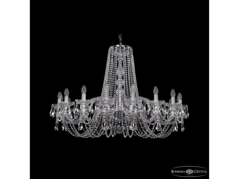 Bohemia Ivele Crystal: 1402/18/400 Ni: люстра хрустальная (прозрачный)