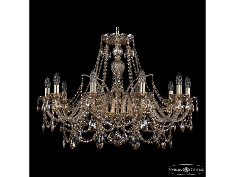 Bohemia Ivele Crystal: 1411/10/300 G M721: люстра хрустальная (прозрачный)