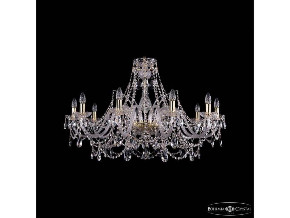 Bohemia Ivele Crystal: 1411/10/360 G: люстра хрустальная (прозрачный)