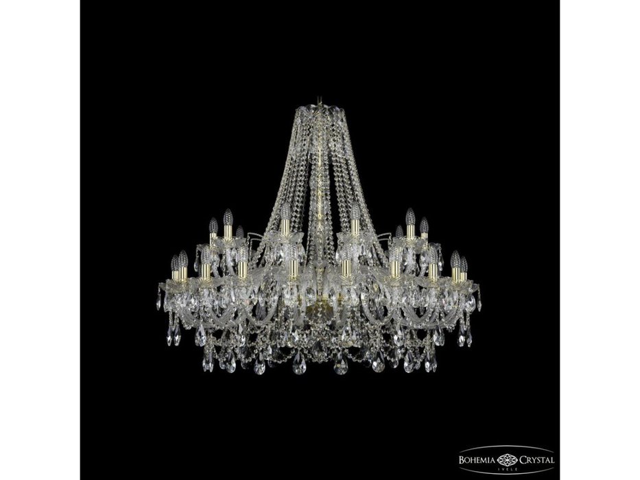 Bohemia Ivele Crystal: 1411/20+10/400 G: люстра хрустальная (прозрачный)