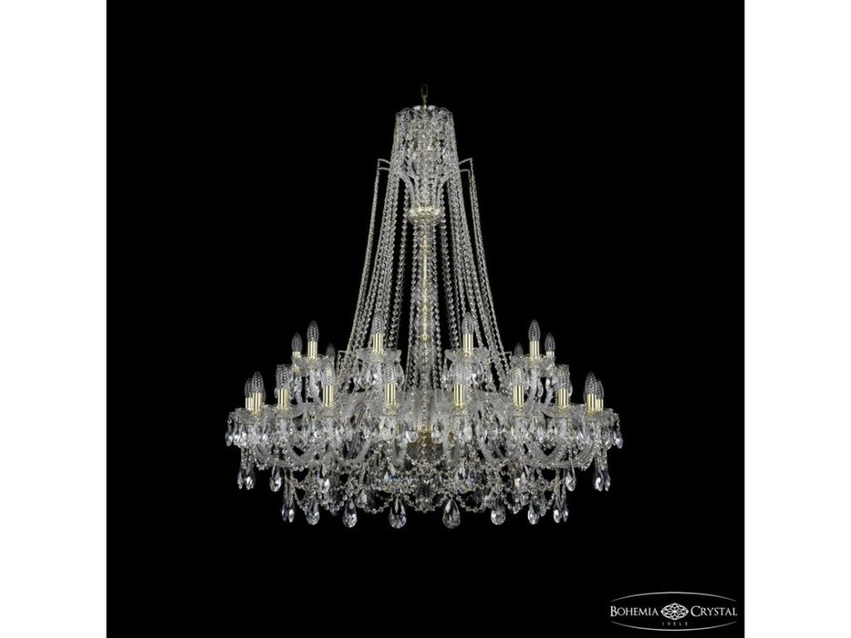 Bohemia Ivele Crystal: 1411/20+10/400/XL-130 G: люстра хрустальная (прозрачный)