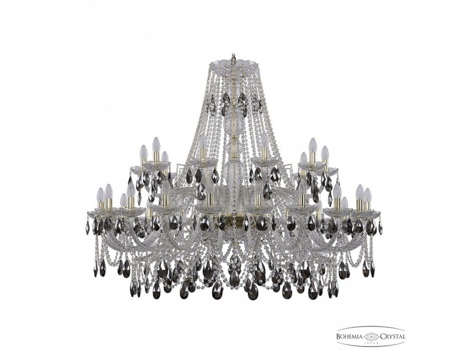 Bohemia Ivele Crystal: 1411/20+10/460 G K731: люстра хрустальная (прозрачный)