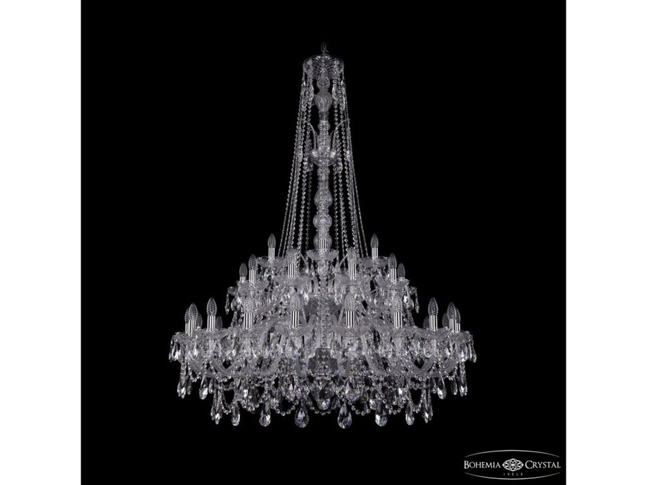 Bohemia Ivele Crystal: 1411/20+10+5/400/XL-155/2d Ni: люстра хрустальная (прозрачный)