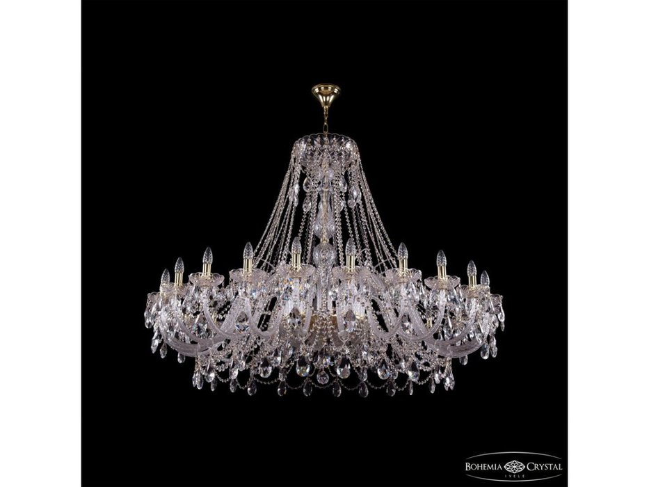Bohemia Ivele Crystal: 1411/24/530 G: люстра хрустальная (прозрачный)