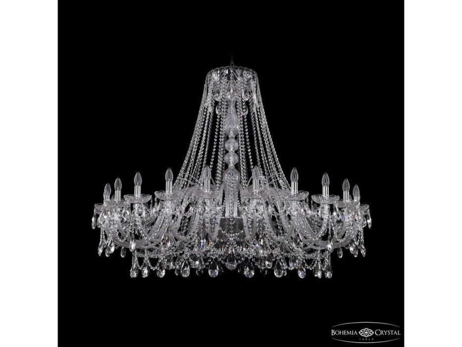 Bohemia Ivele Crystal: 1411/24/530 Ni: люстра хрустальная (прозрачный)