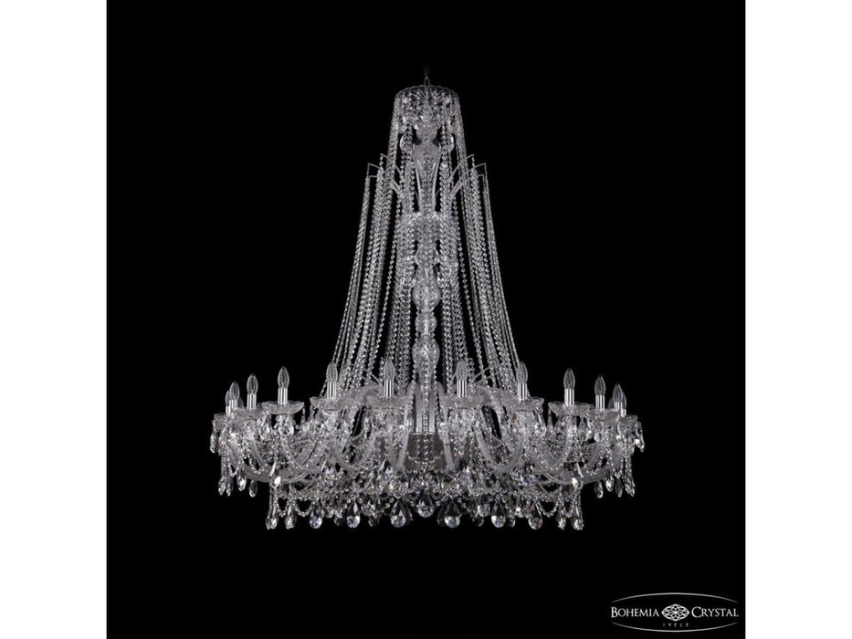 Bohemia Ivele Crystal: 1411/24/530/XL-163 Ni: люстра хрустальная (прозрачный)